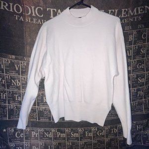 CLUB MONACO PINK FUNNEL MOCK NECK SWEATER